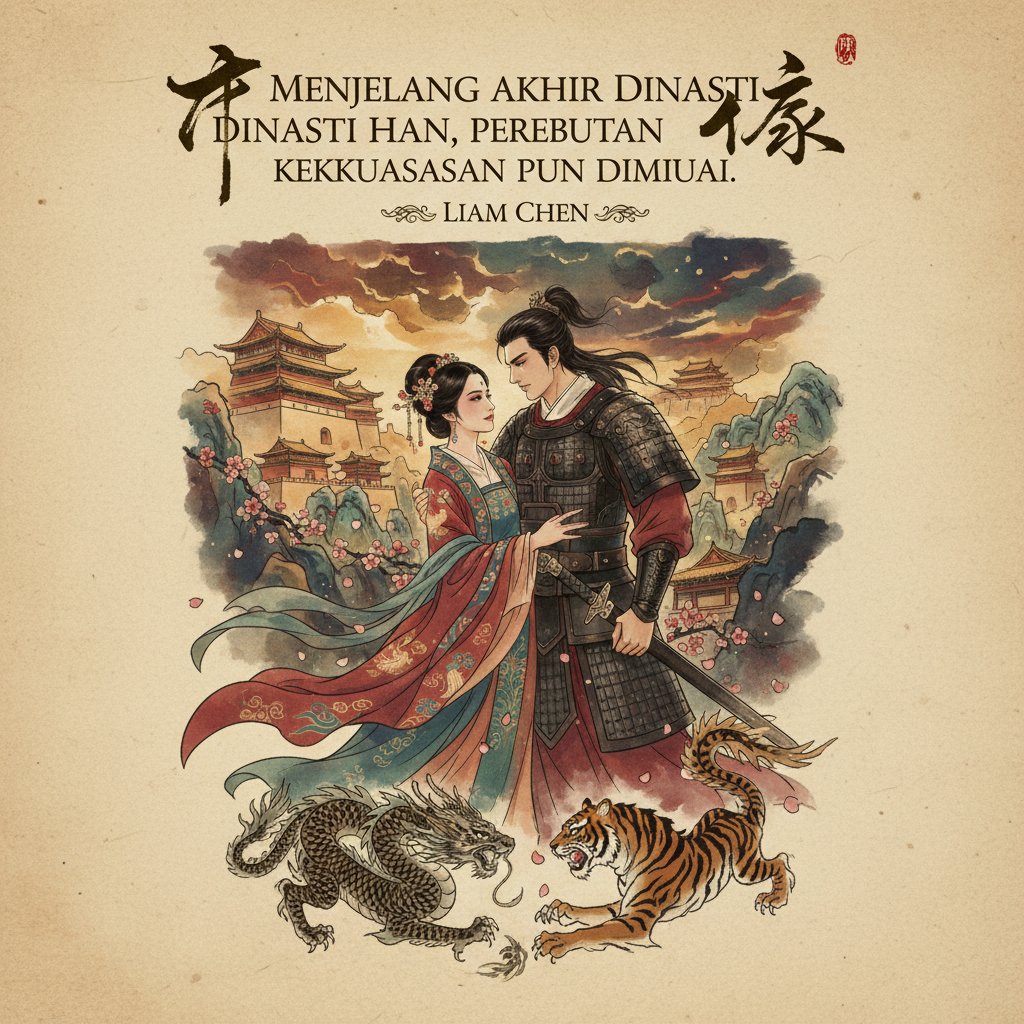 Menjelang akhir Dinasti Han, perebutan kekuasaan pun dimulai.