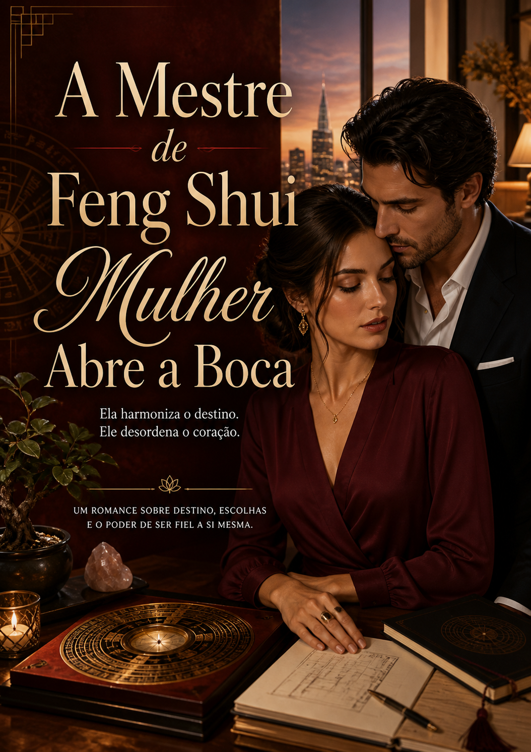 A Mestre de Feng Shui Mulher Abre a Boca