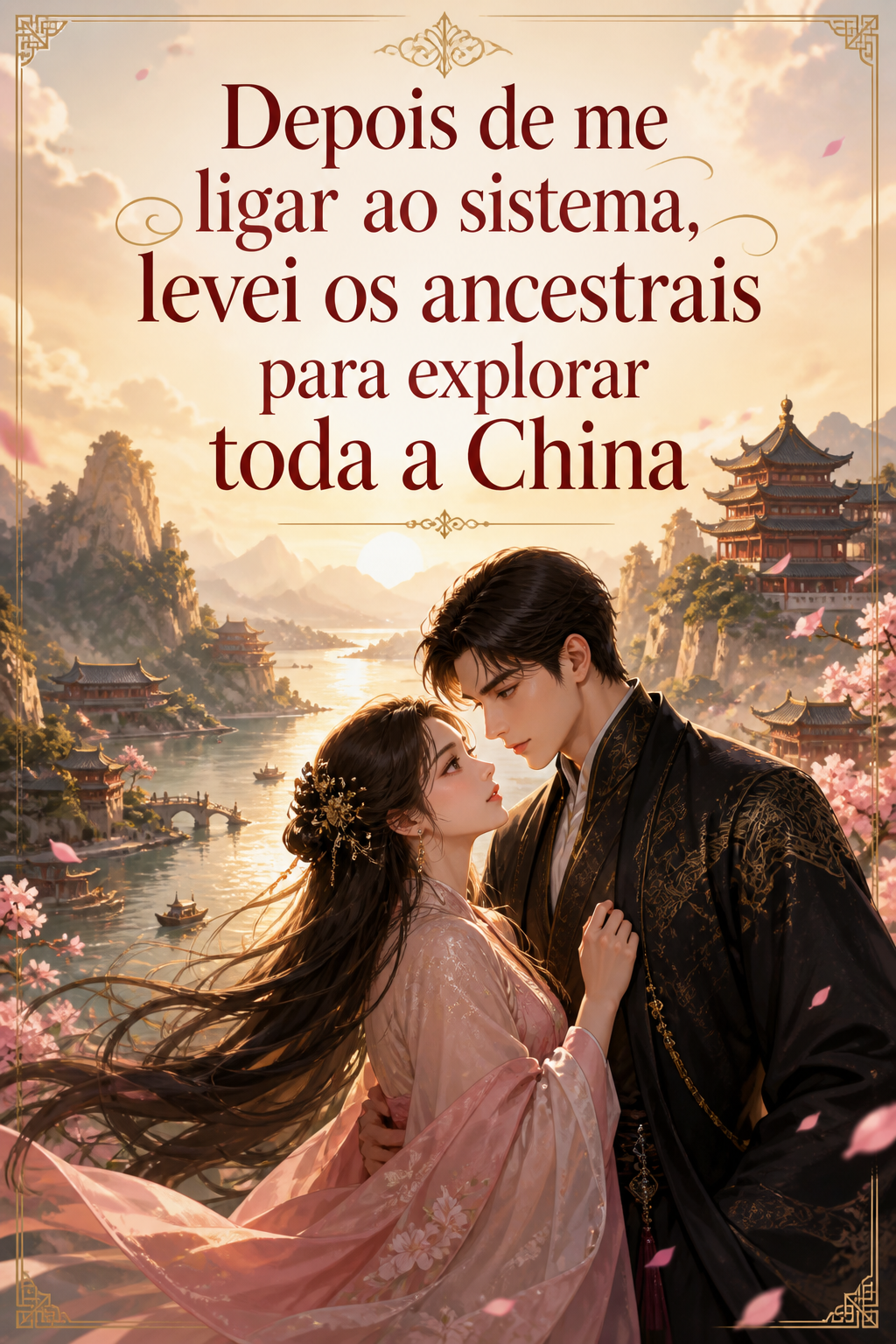 Depois de me ligar ao sistema, levei os ancestrais para explorar toda a China